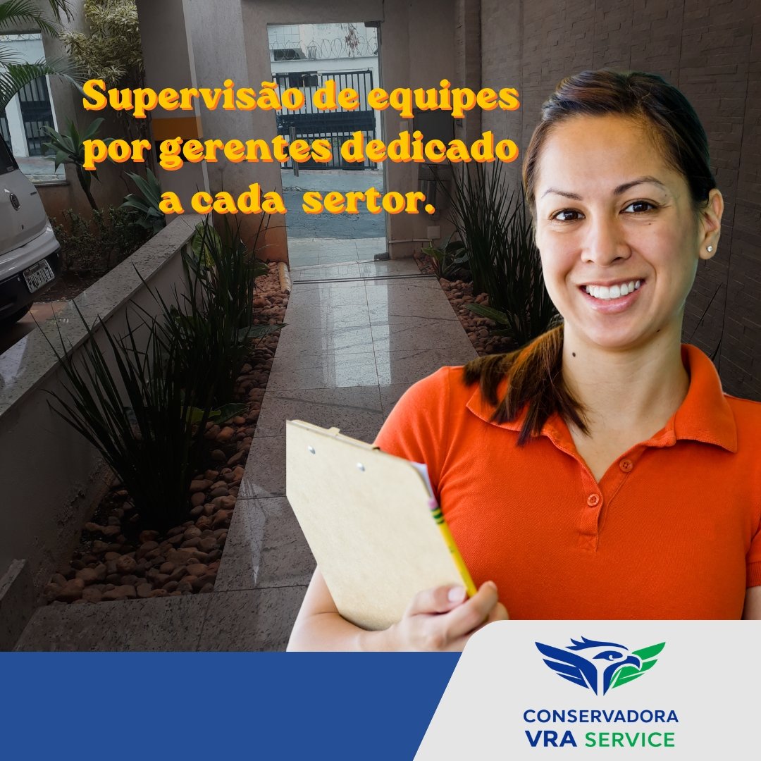 Supervisão de equipes por gerentes dedicado a cada sertor